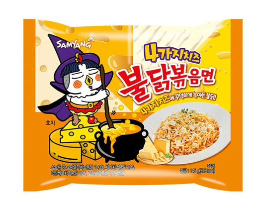 RAMEN BULDAK 4 QUESO BOLSA X145